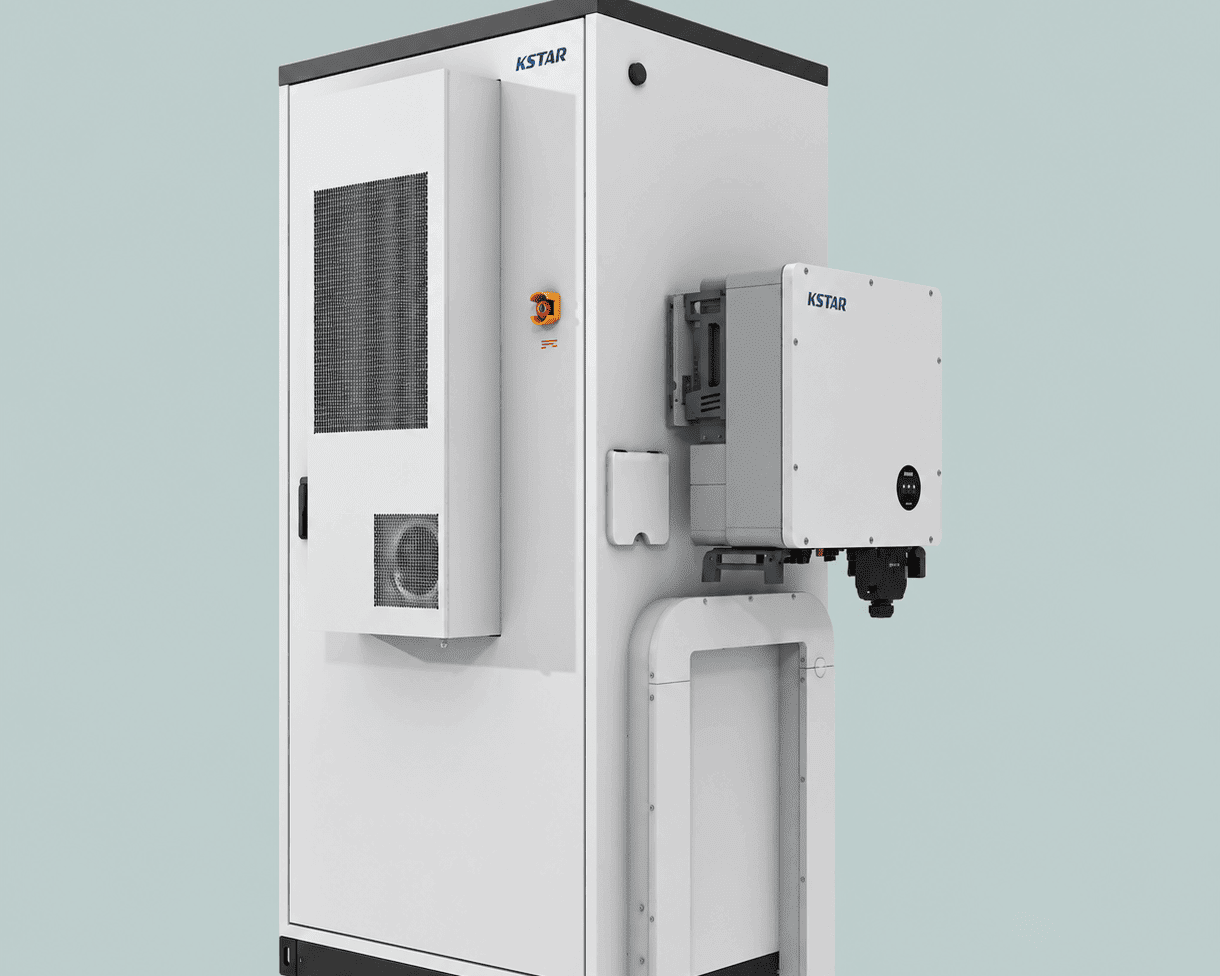 KSTAR commercial energy storage cabinet with attached inverter
